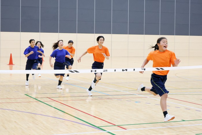 全力で走ります