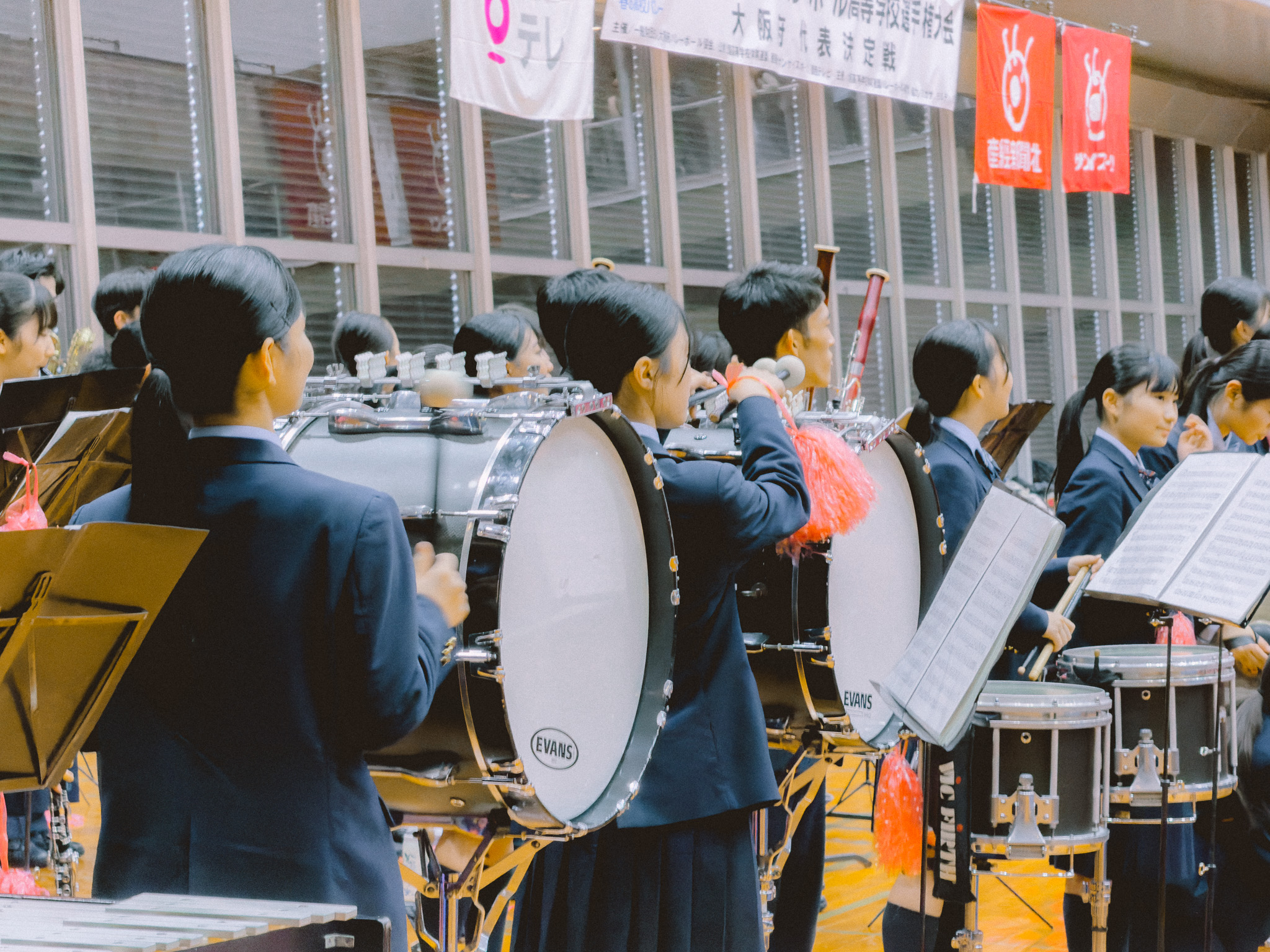 女子バレー部の応援演奏